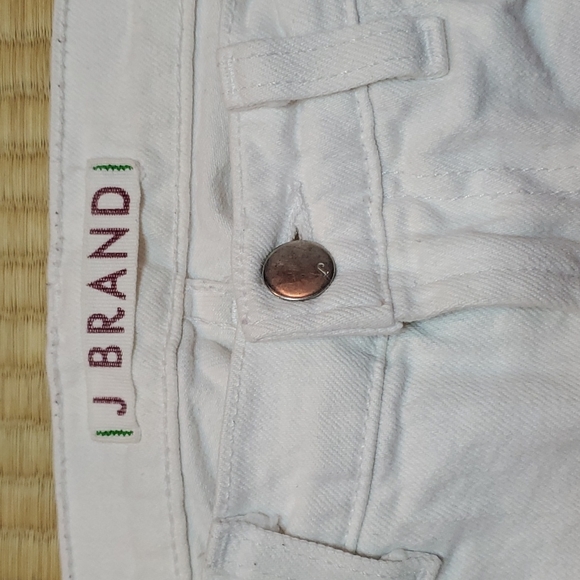 J Brand 914 Slim Straight Cigarette 5-pocket Jean, White, sz 25-26 - Picture 3 of 11